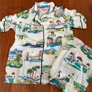 Katie Kime Hollywood Print Women's Pajama Top and Tote